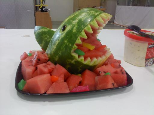 Hai aus Wassermelone