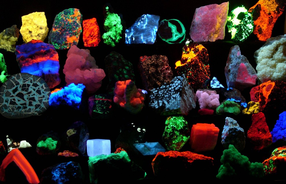 Fluoreszierende Minerale